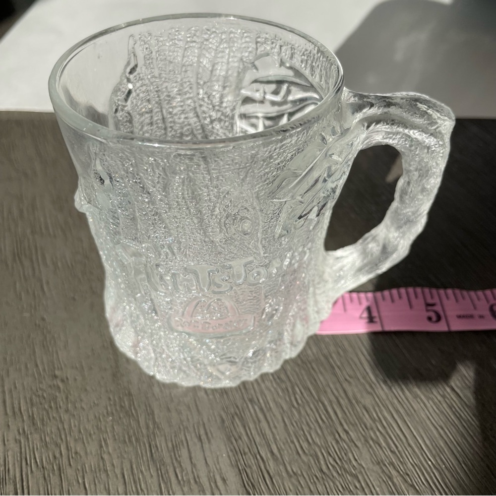 Vintage McDonalds Flintstones Glass Tree Mug Cup - Picture 9 of 9